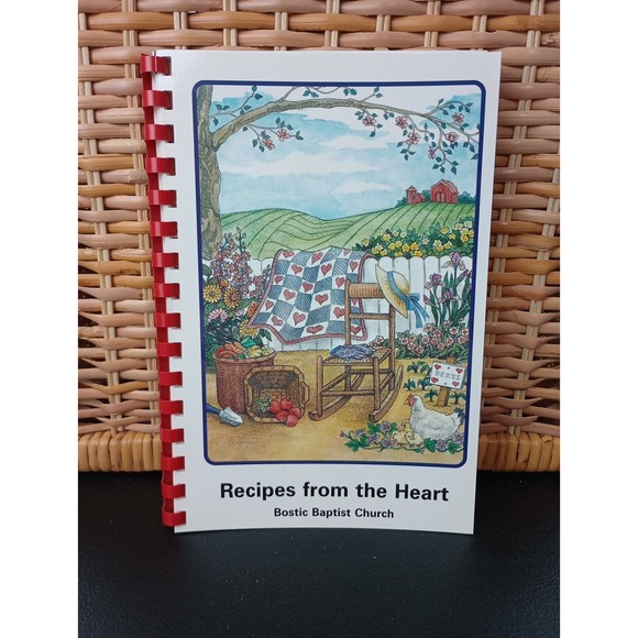 Other - Bostic Baptist‎ Church Cookbook Ellenboro, North Carolina 2000 Spiral Vintage